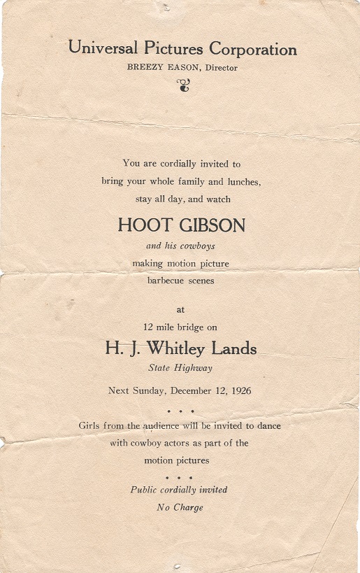 Movie Filmed on Whitley Land