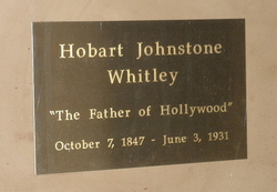 h j Whitley Grave, The Father of Hollywood